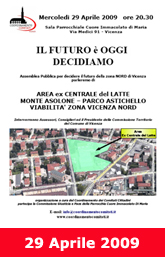 Assemblea Pubblica sul futuro urbanistico di Vicenza